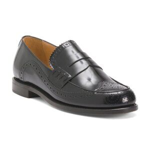 THE OFFICE OF ANGELA SCOTT Made In Portugal Leather Ms Charlotte Loafers